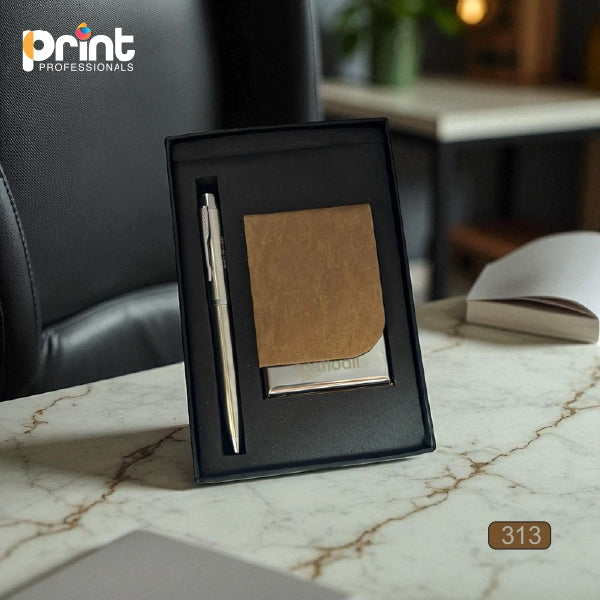 Custom 2 in 1 Corporate Gifting Set (Premium Metal Pen and Quality Notebook)