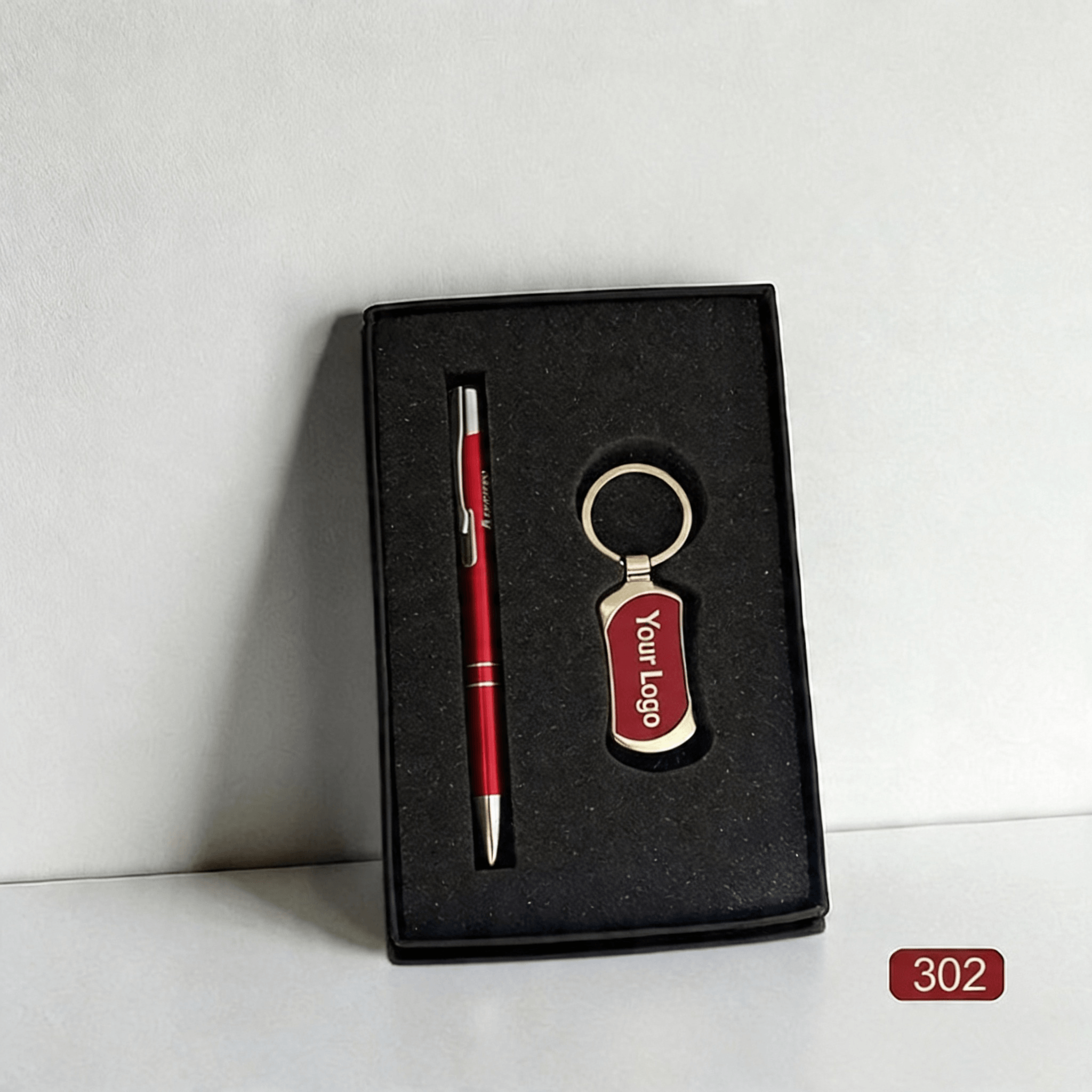 Custom 2 in 1 Corporate Gifting Set Pen and Keychain