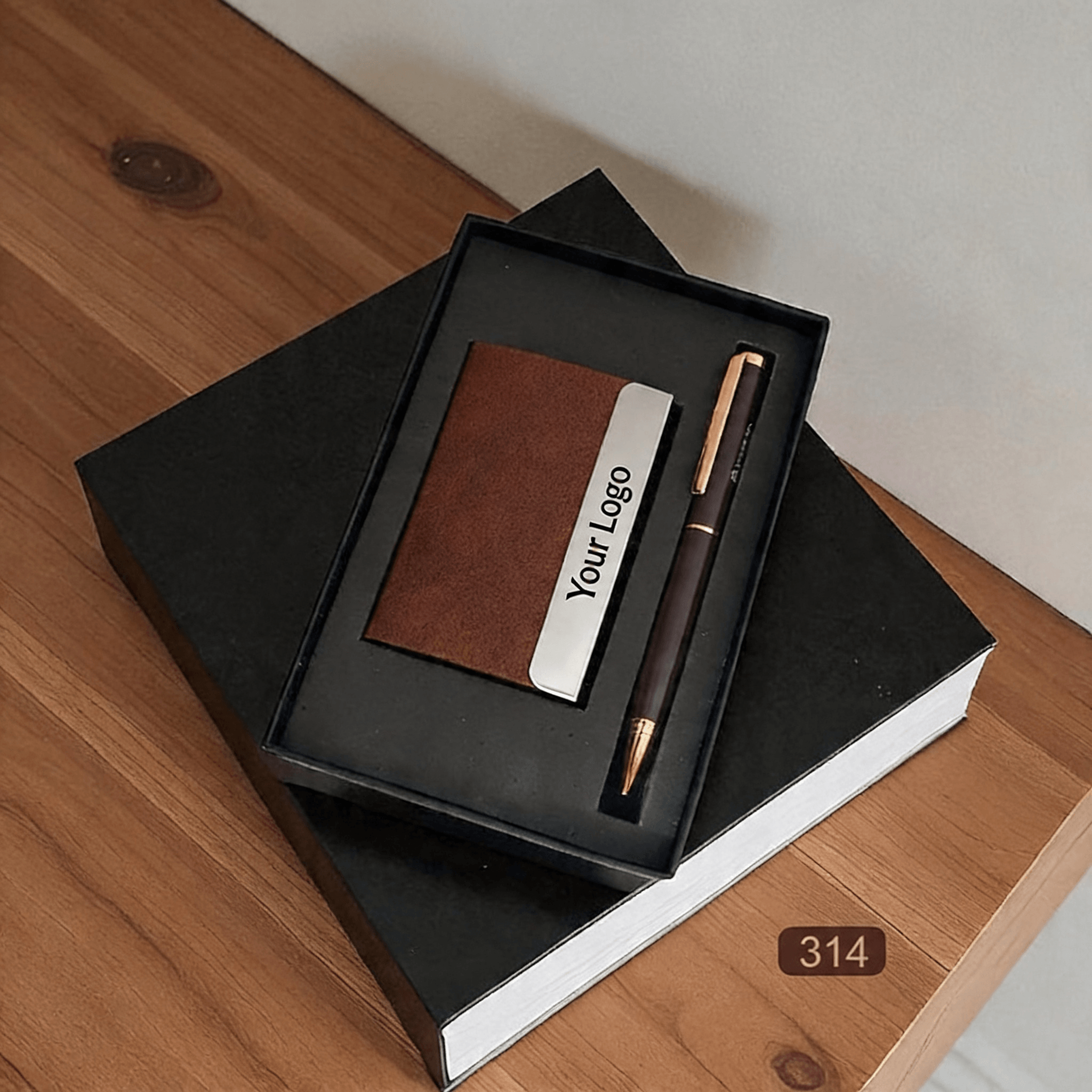 Custom 2 in 1 Corporate Gifting Set Pen and Keychain