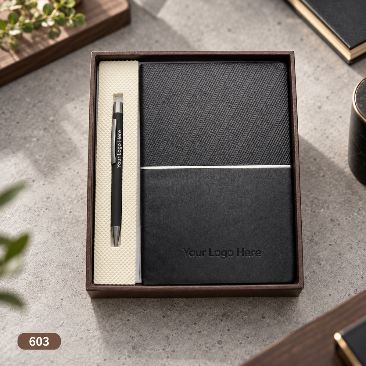 Customized 2-in-1 Notebook & Pen Gift Sets | Corporate Gifting | MOQ 25