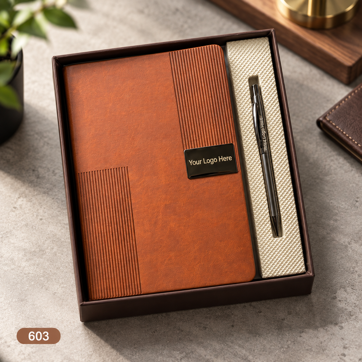 Customized 2-in-1 Notebook & Pen Gift Sets | Corporate Gifting | MOQ 25