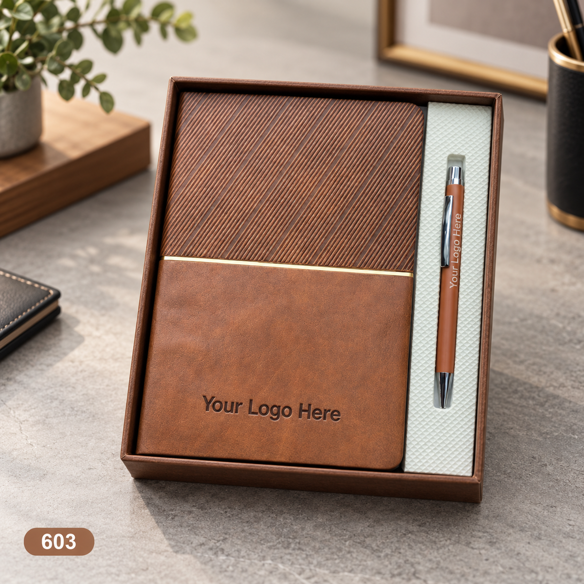 Customized 2-in-1 Notebook & Pen Gift Sets | Corporate Gifting | MOQ 25