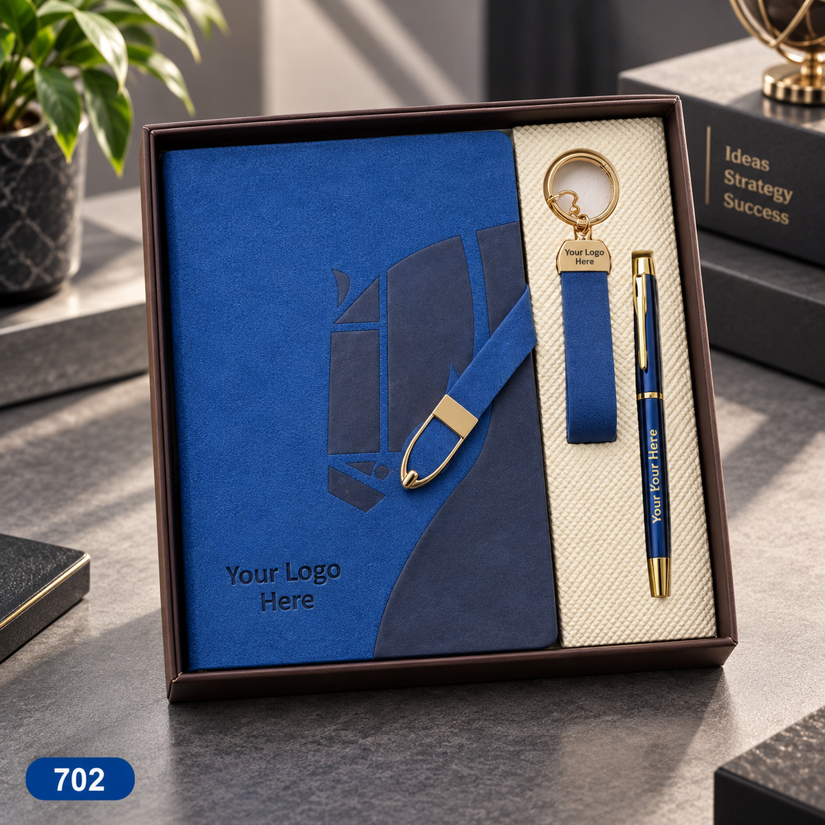 Customized 3-in-1 Notebook Gift Sets – Pen, Keychain/Card Holder | MOQ 25