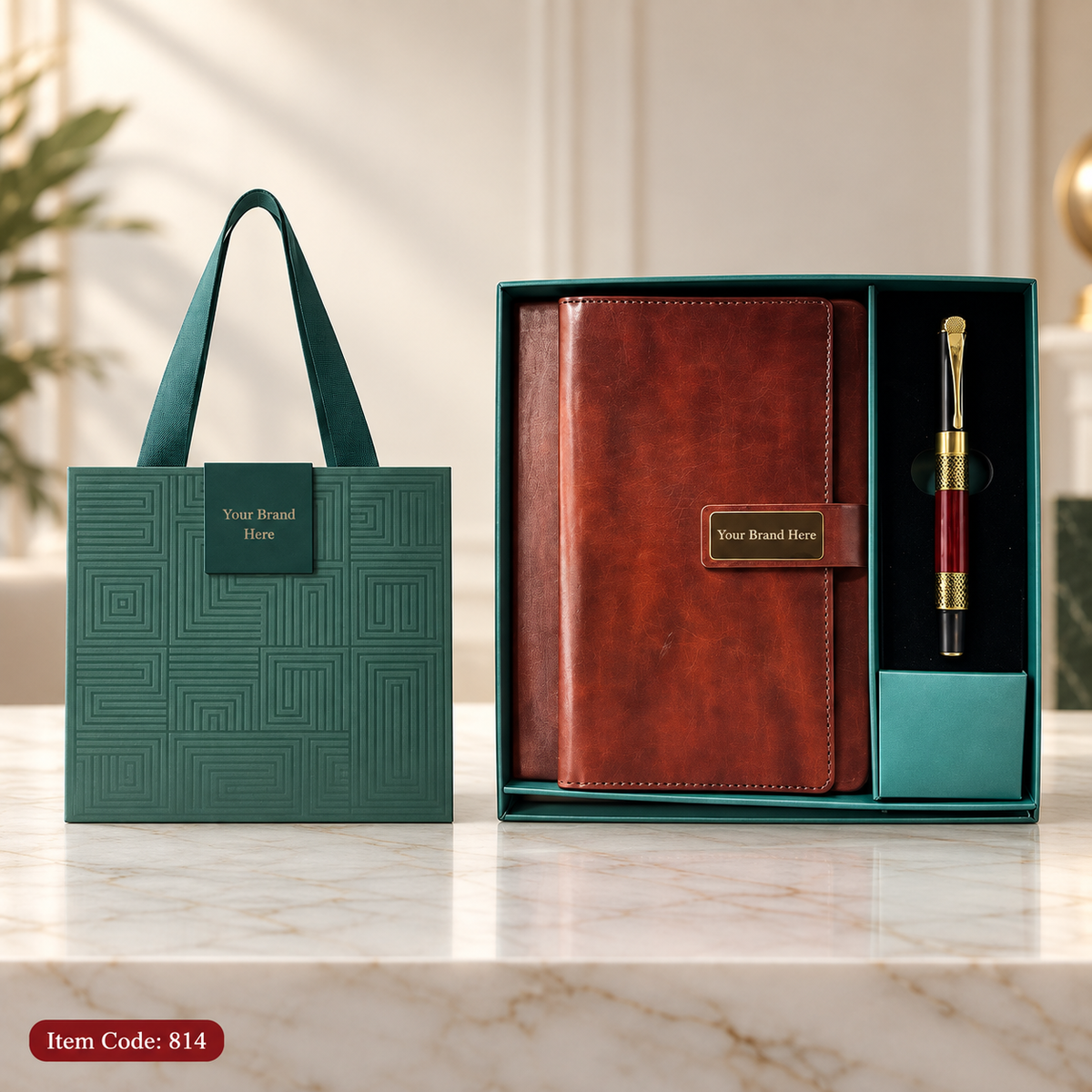 Premium Notebook Sets – 2-in-1 Notebook & Pen Corporate Gift Set