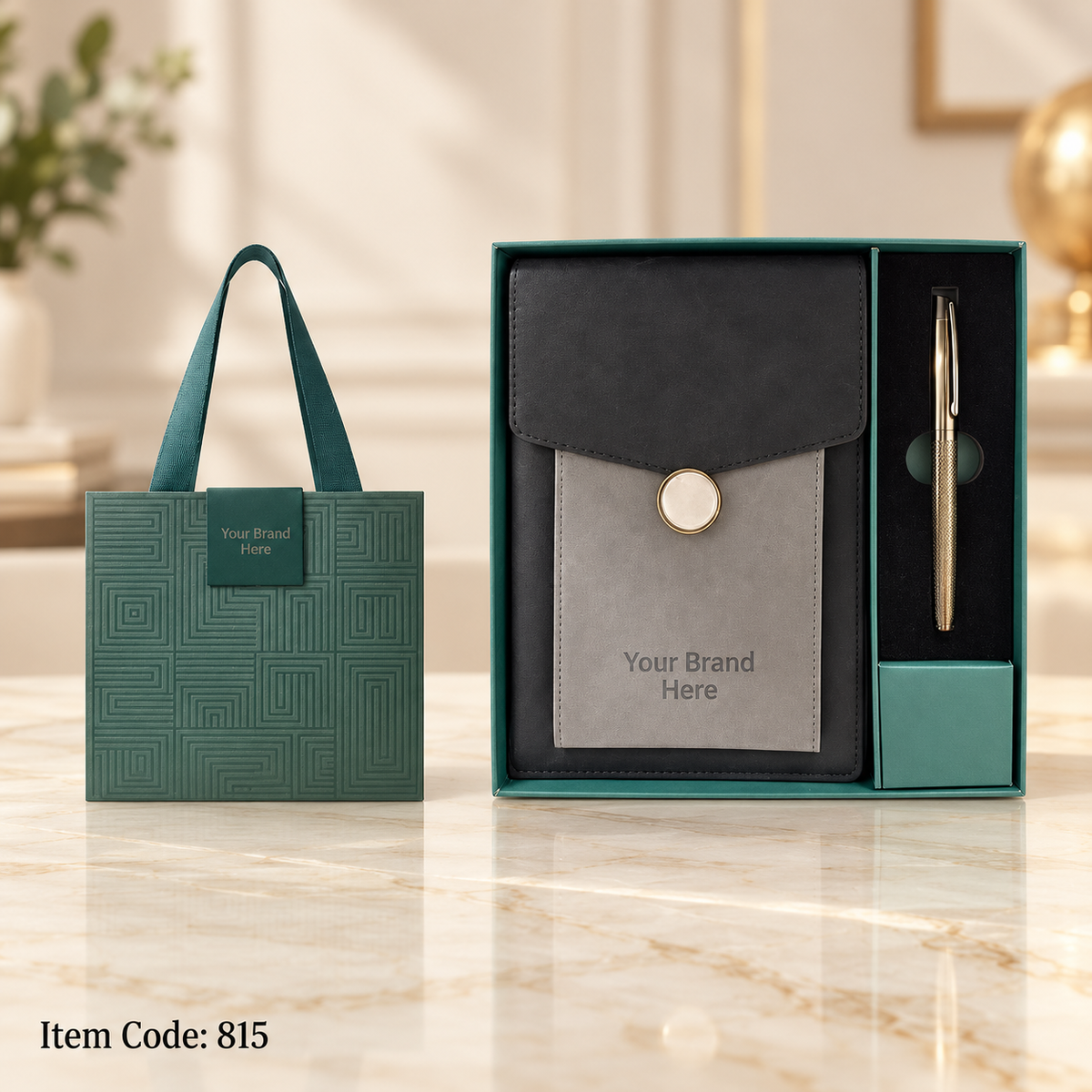 Premium Notebook Sets – 2-in-1 Notebook & Pen Corporate Gift Set