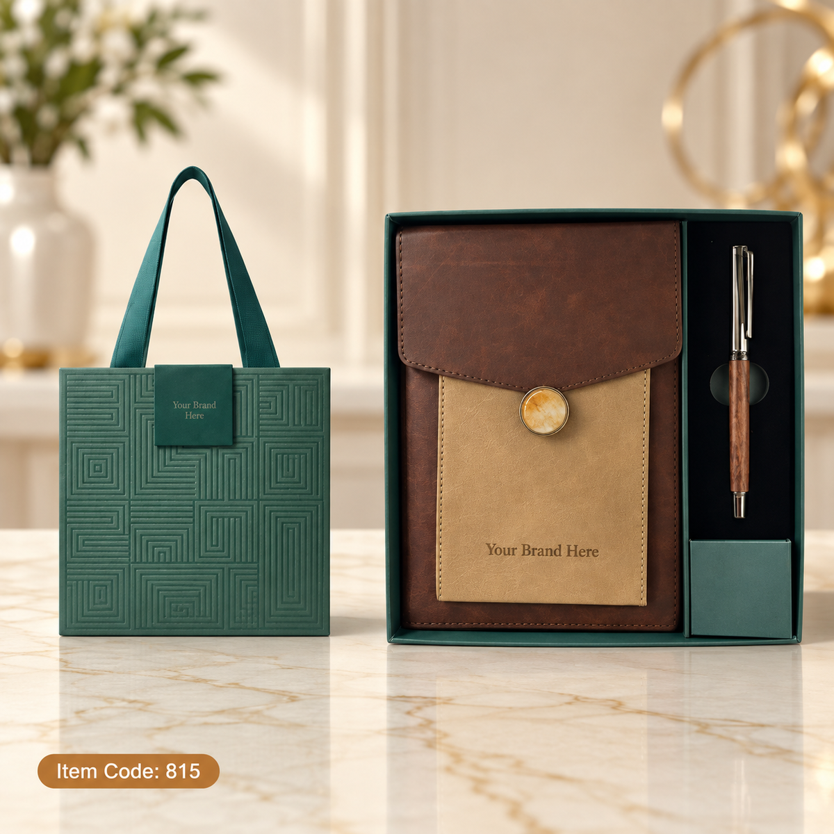 Premium Notebook Sets – 2-in-1 Notebook & Pen Corporate Gift Set