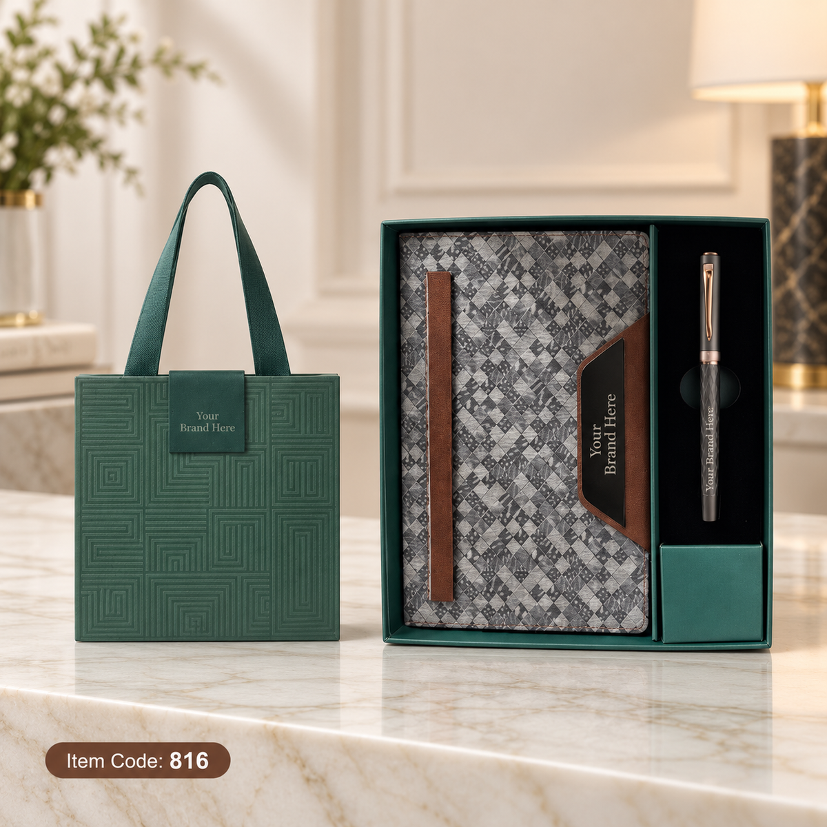 Premium Notebook Sets – 2-in-1 Notebook & Pen Corporate Gift Set