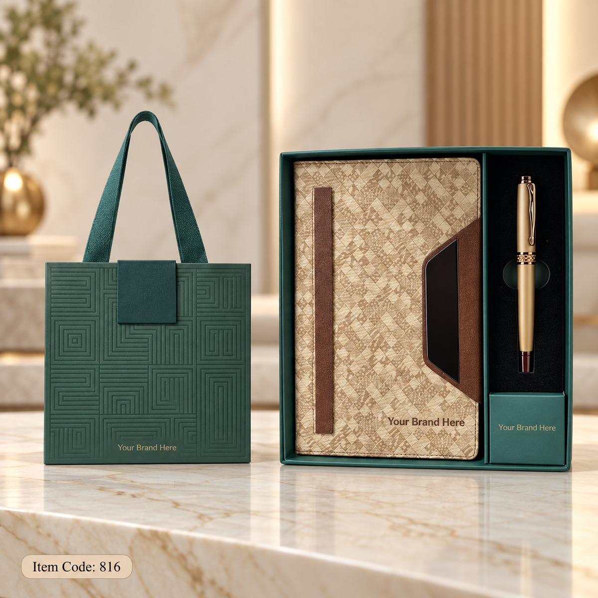 Premium Notebook Sets – 2-in-1 Notebook & Pen Corporate Gift Set