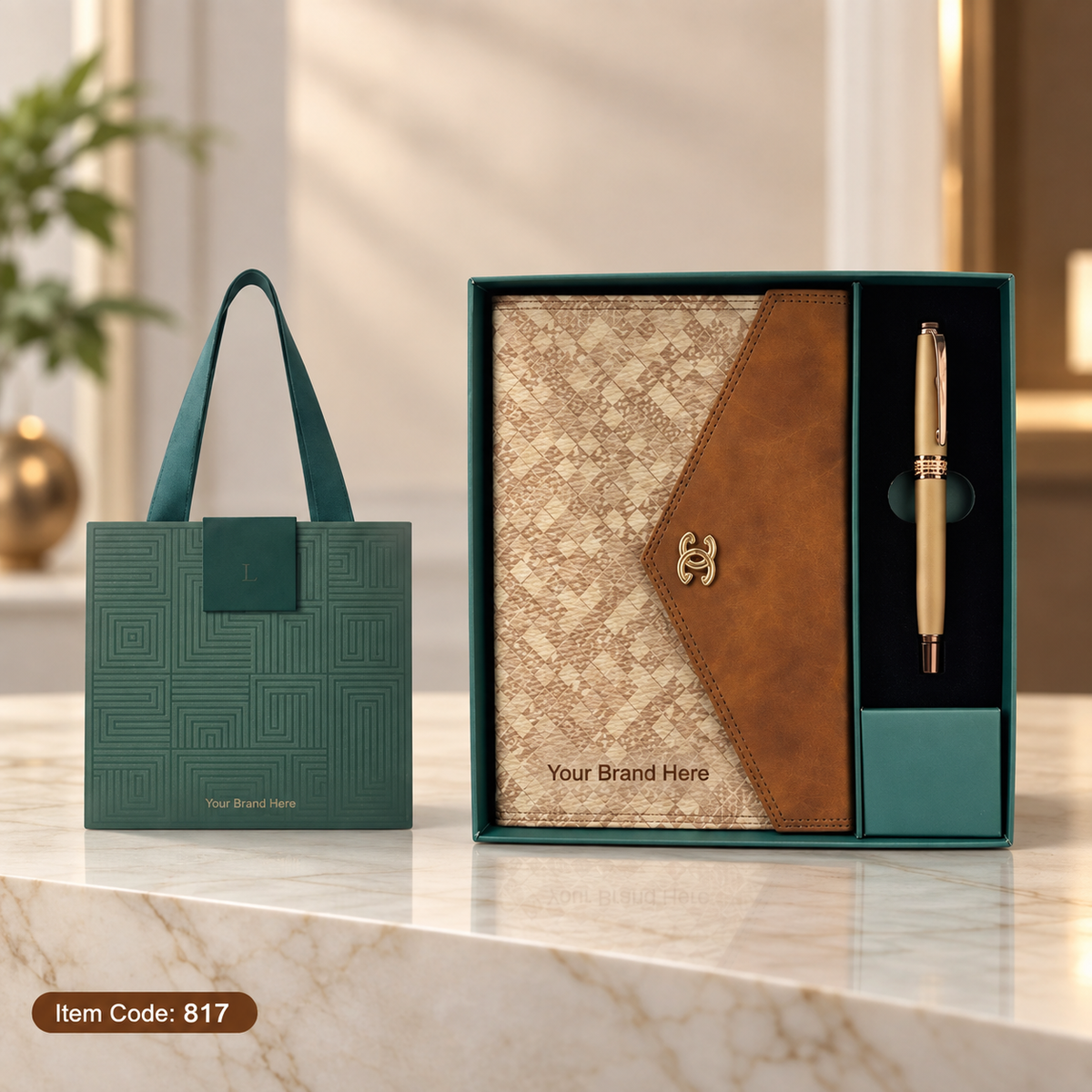 Premium Notebook Sets – 2-in-1 Notebook & Pen Corporate Gift Set
