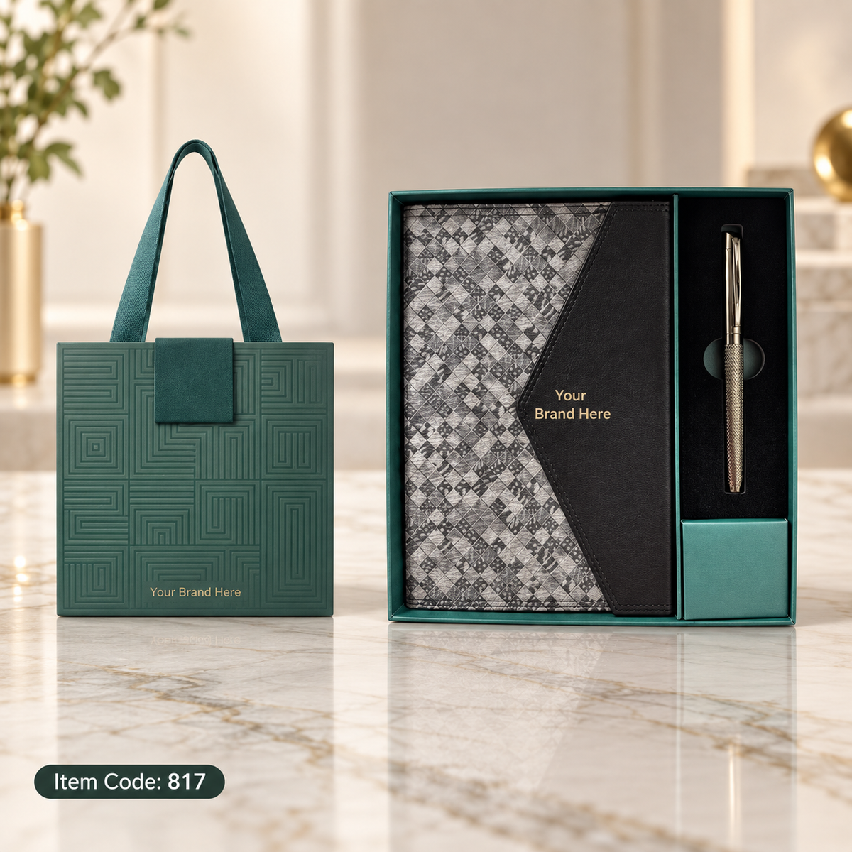 Premium Notebook Sets – 2-in-1 Notebook & Pen Corporate Gift Set