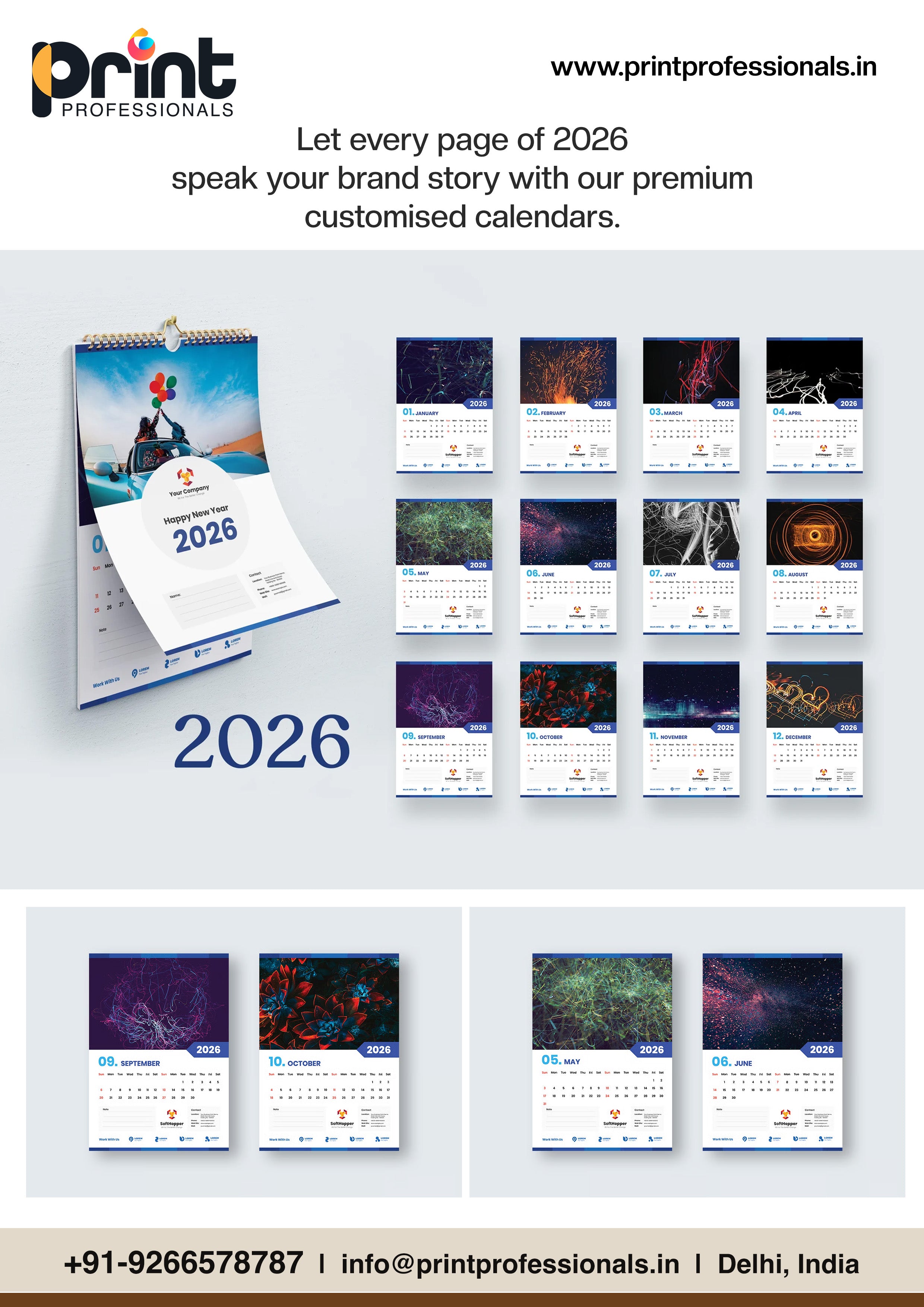 Custom Calendar 2026