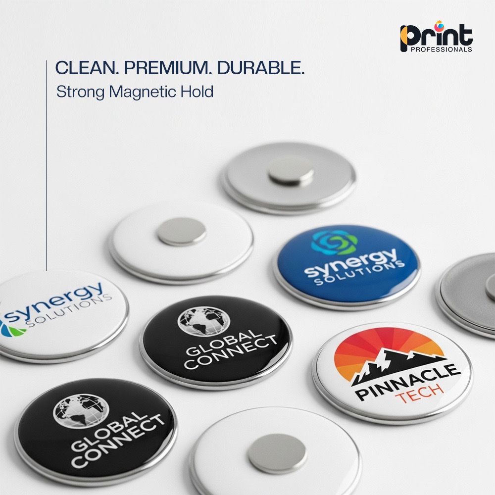Custom Premium Magnetic Badges
