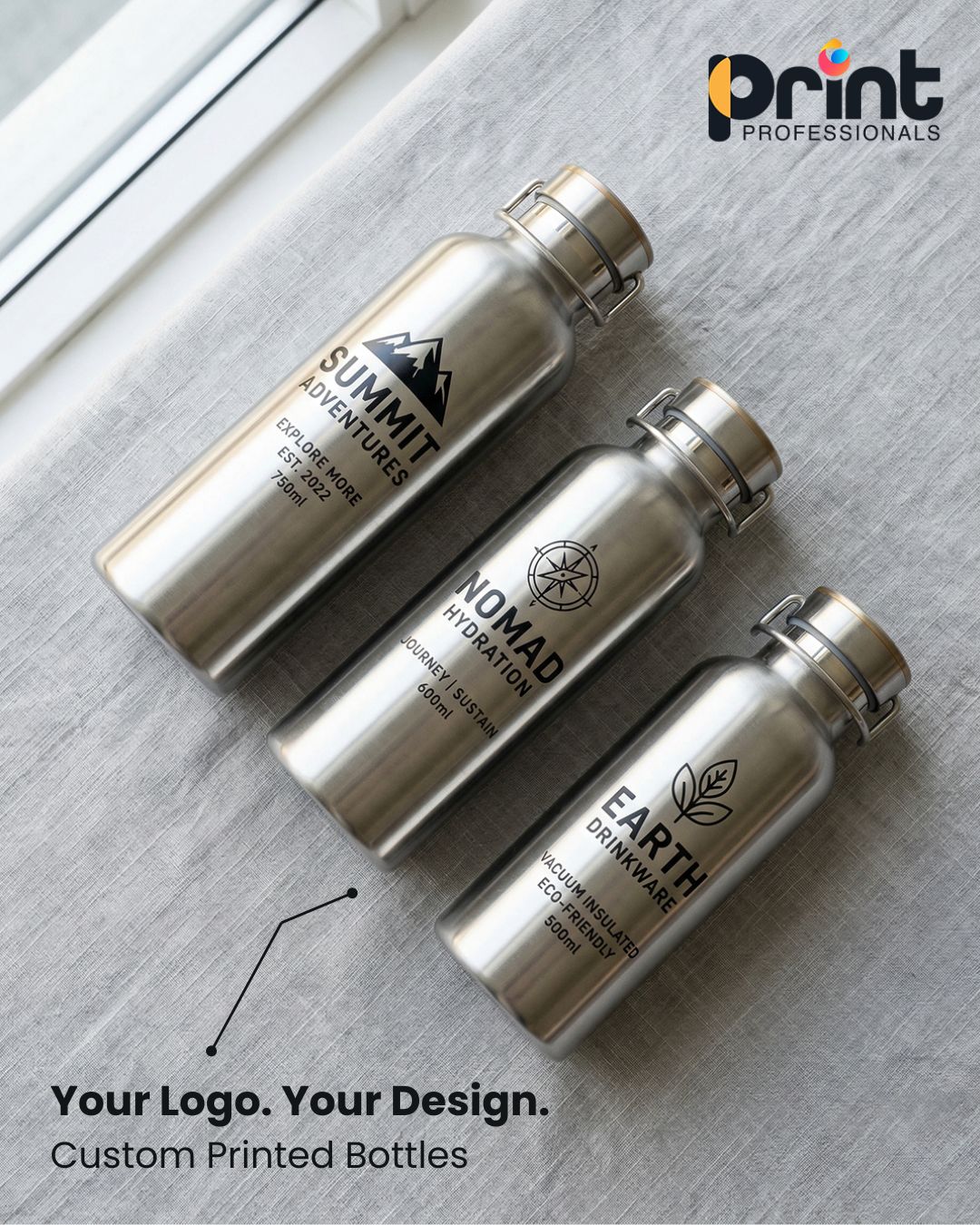 Custom Premium Metal Water Bottles