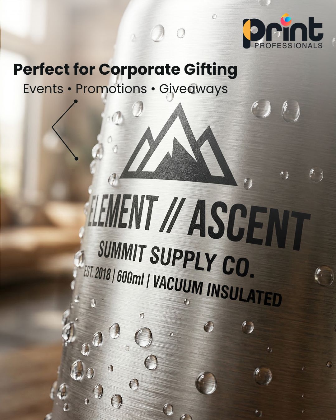 Custom Premium Metal Water Bottles