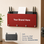 Custom Printed MDF Key Hanger with Logo – Wall-Mounted Promotional Gift