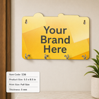 Custom Printed MDF Key Hanger with Logo – Wall-Mounted Promotional Gift