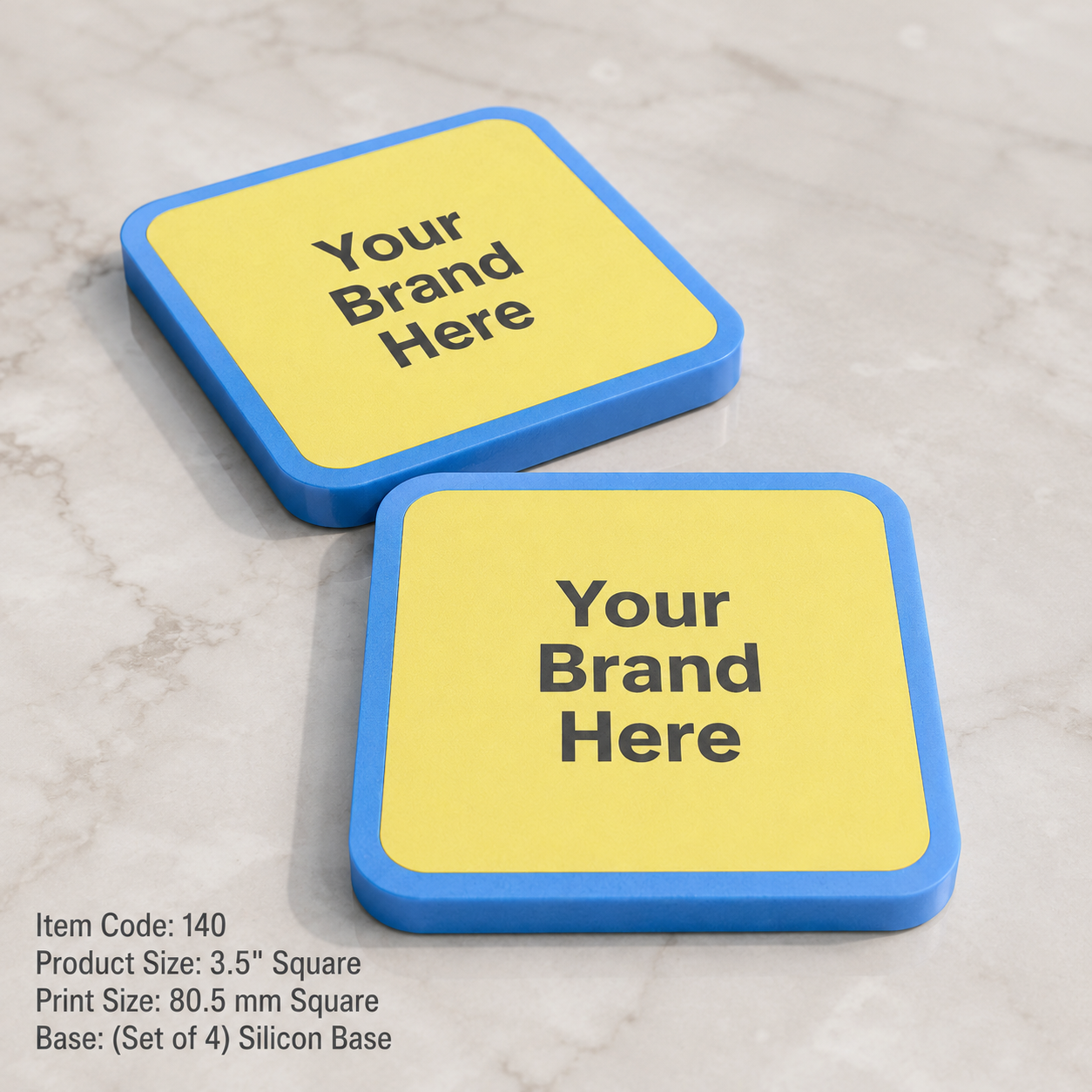 Custom Printed Coasters with Logo – MDF & Plastic Promotional Coasters
