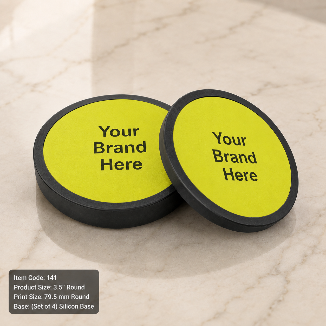 Custom Printed Coasters with Logo – MDF & Plastic Promotional Coasters