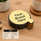 Custom Printed Coasters with Logo – MDF & Plastic Promotional Coasters