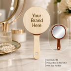 Custom Printed MDF Hand Mirror with Logo – Promotional & Corporate Gift