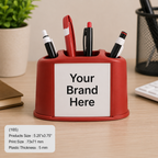 Custom Printed MDF & Plastic Pen Stand with Logo – Personalised Desk Organiser