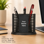 Custom Printed MDF & Plastic Pen Stand with Logo – Personalised Desk Organiser
