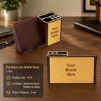 Custom Printed MDF & Plastic Pen Stand with Logo – Personalised Desk Organiser