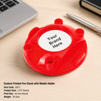 Custom Printed Pen Stand with Mobile Holder