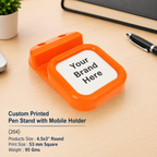 Custom Printed Pen Stand with Mobile Holder