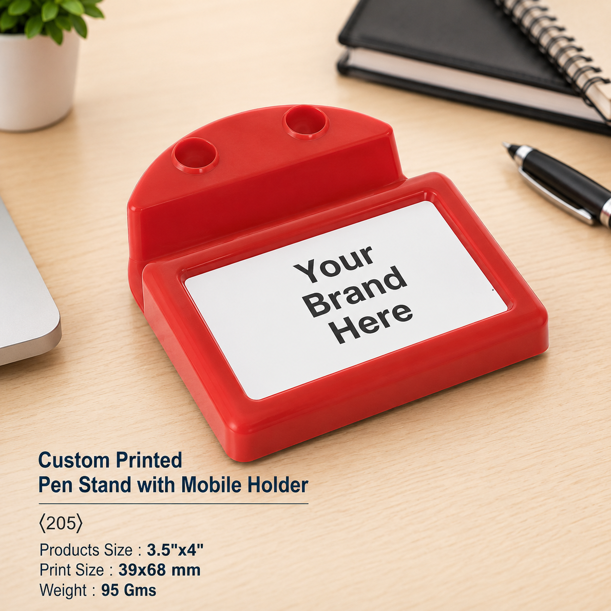 Custom Printed Pen Stand with Mobile Holder