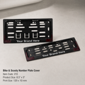Custom Printed Bike & Scooty Number Plate Covers