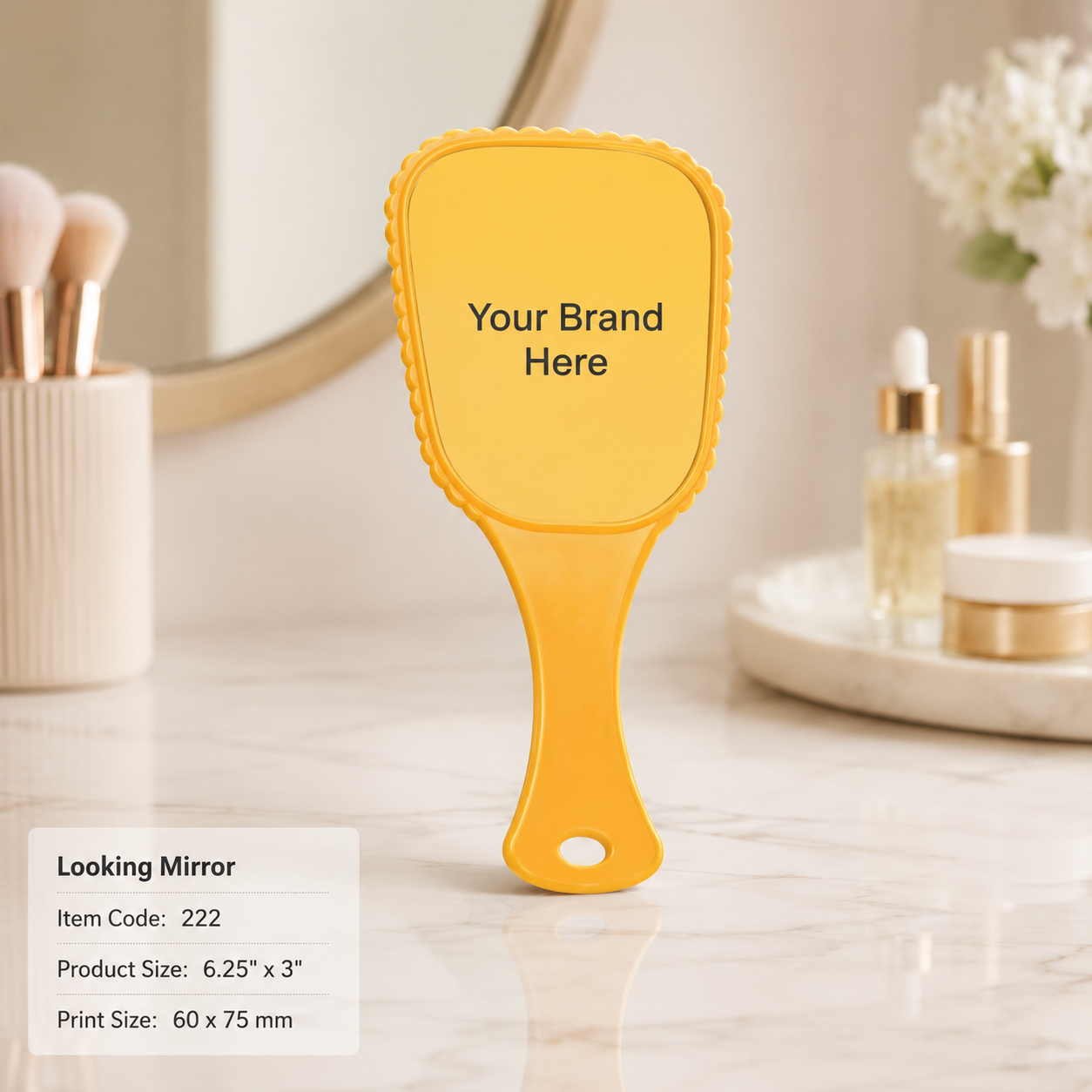 Custom Printed Looking Mirror with Logo
