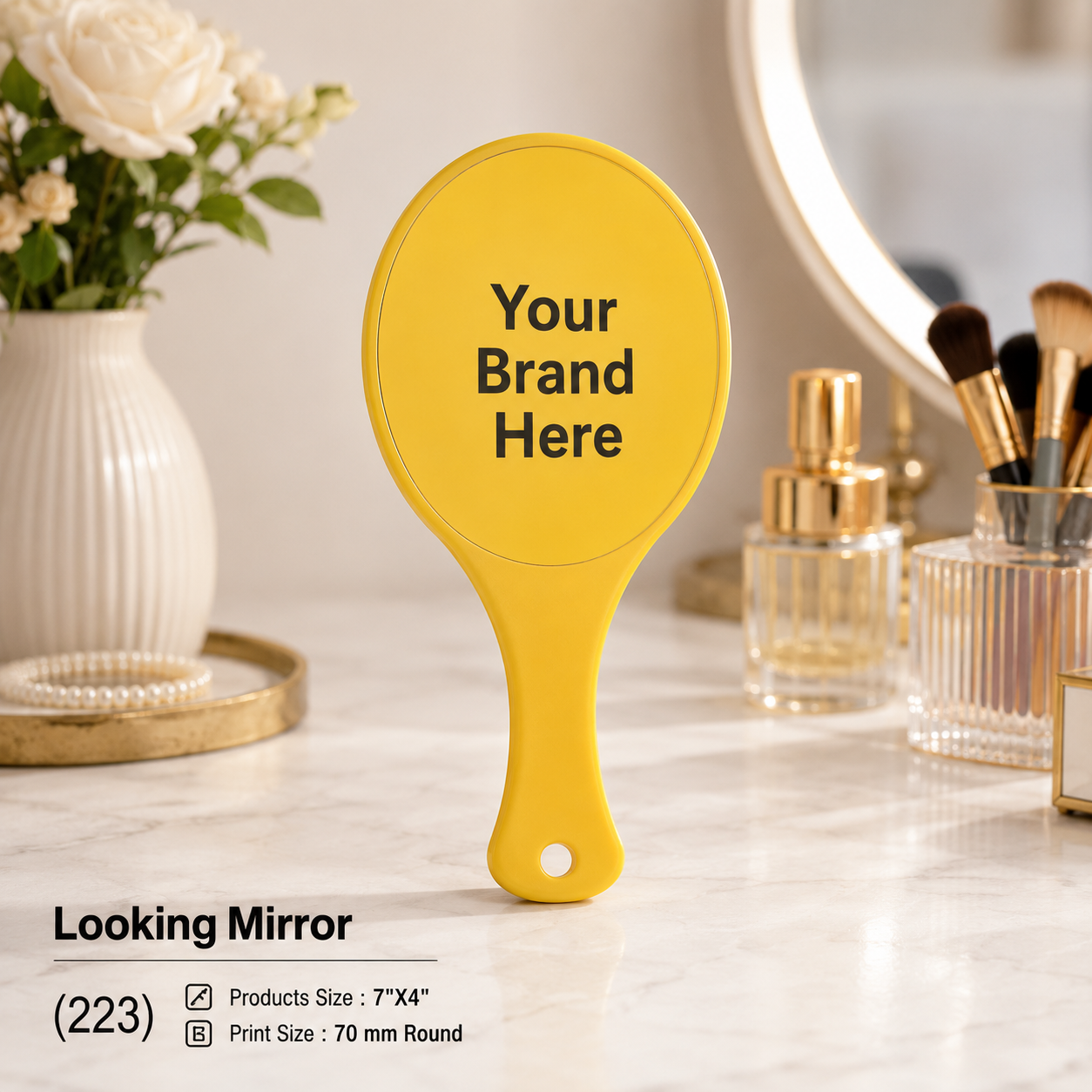 Custom Printed Looking Mirror with Logo