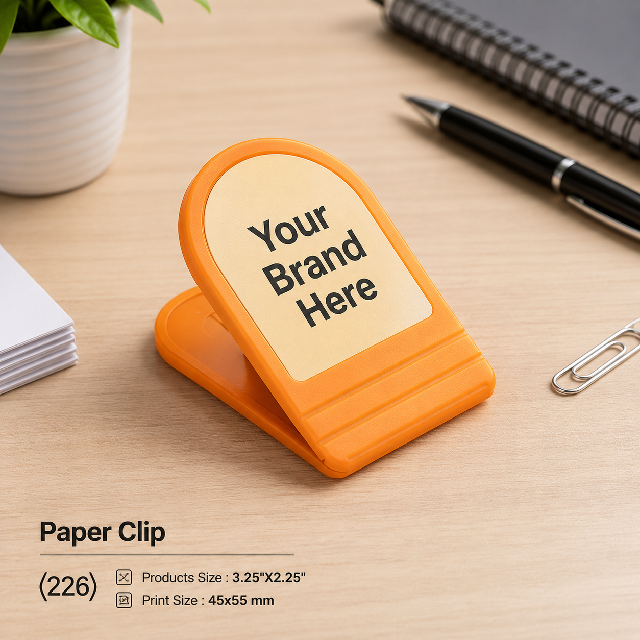 Custom Printed Promotional Paper Clip & Document Holder