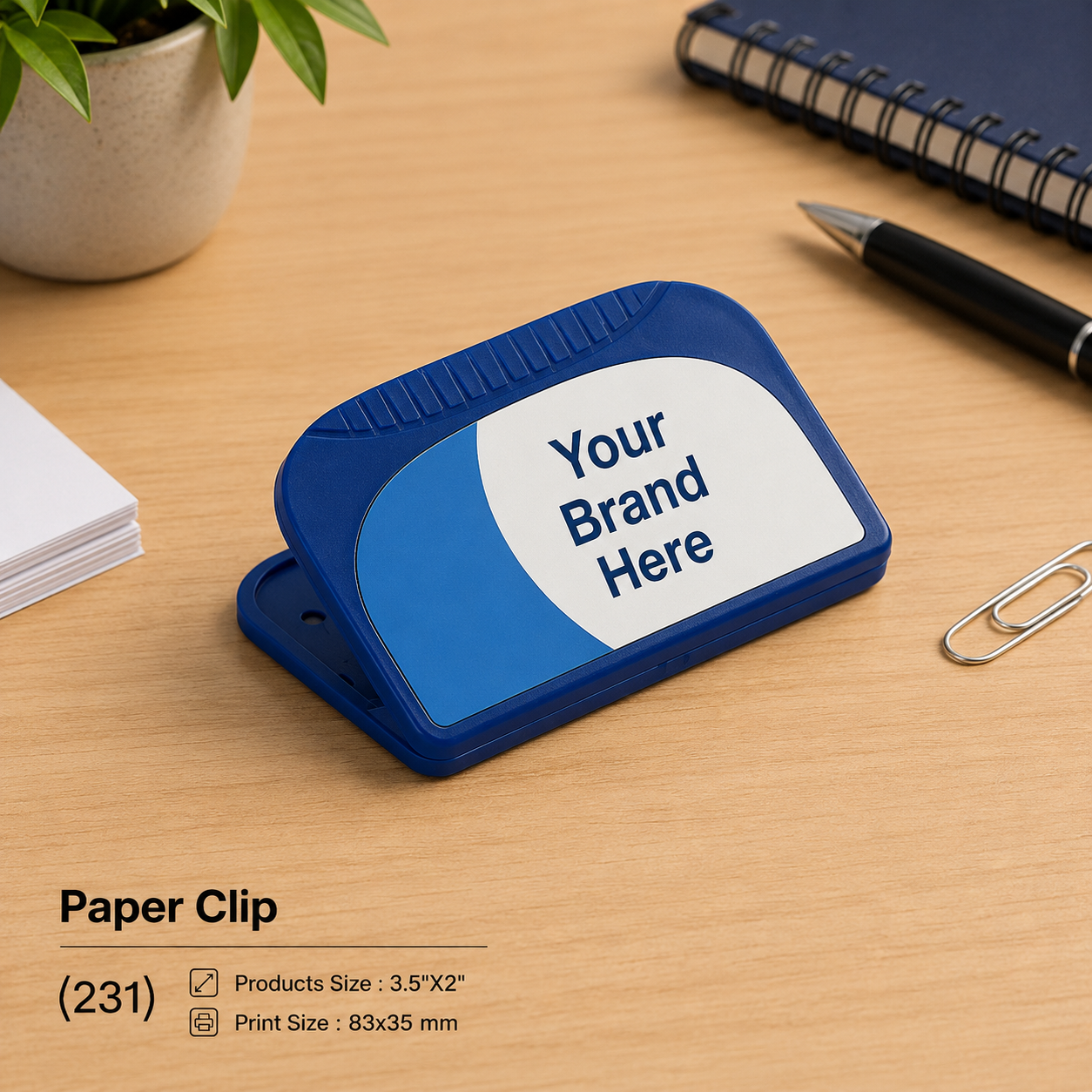 Custom Printed Promotional Paper Clip & Document Holder