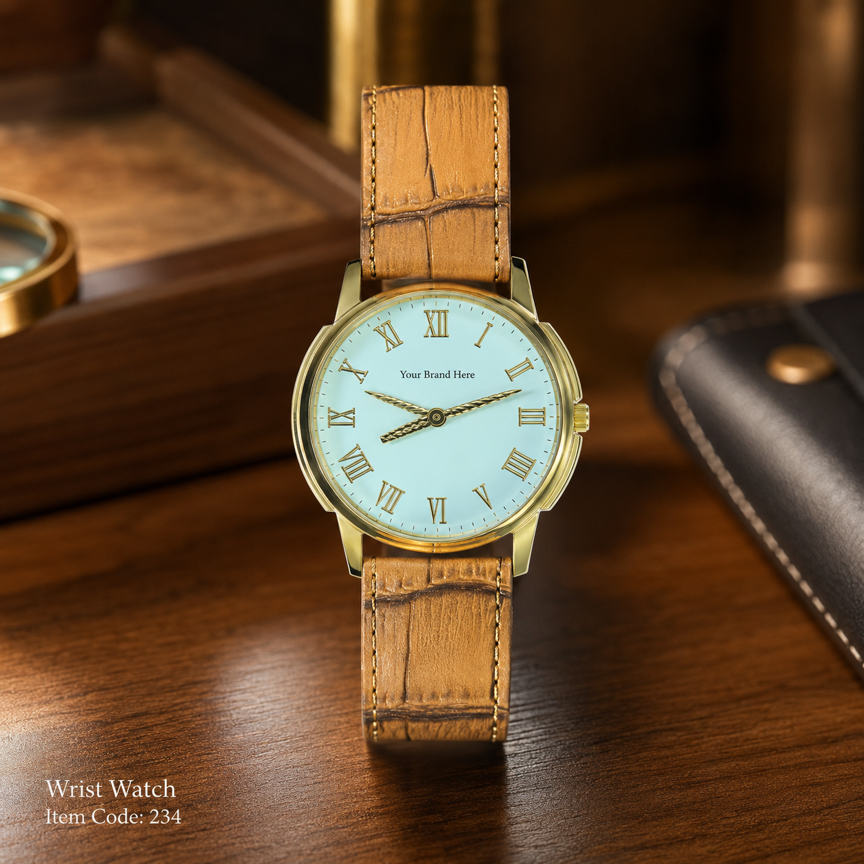 Custom Logo Printed Wrist Watch for Corporate Gifting