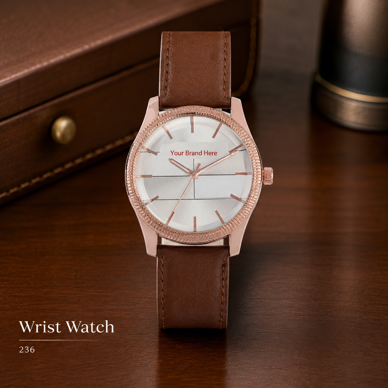 Custom Logo Printed Wrist Watch for Corporate Gifting