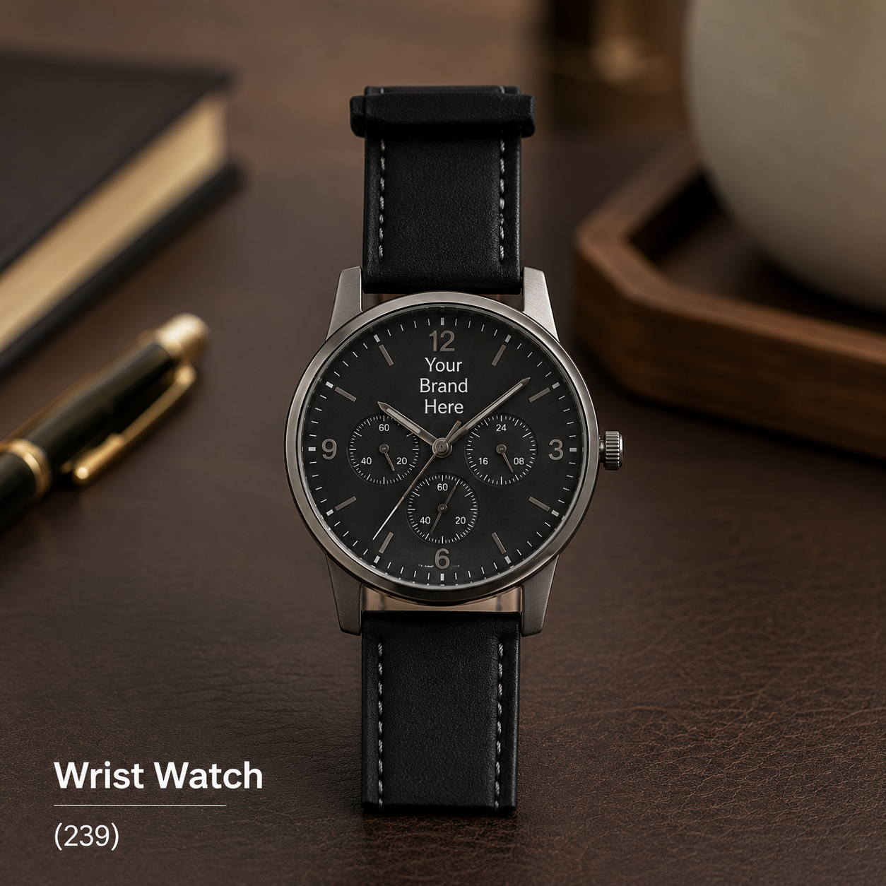 Custom Logo Printed Wrist Watch for Corporate Gifting