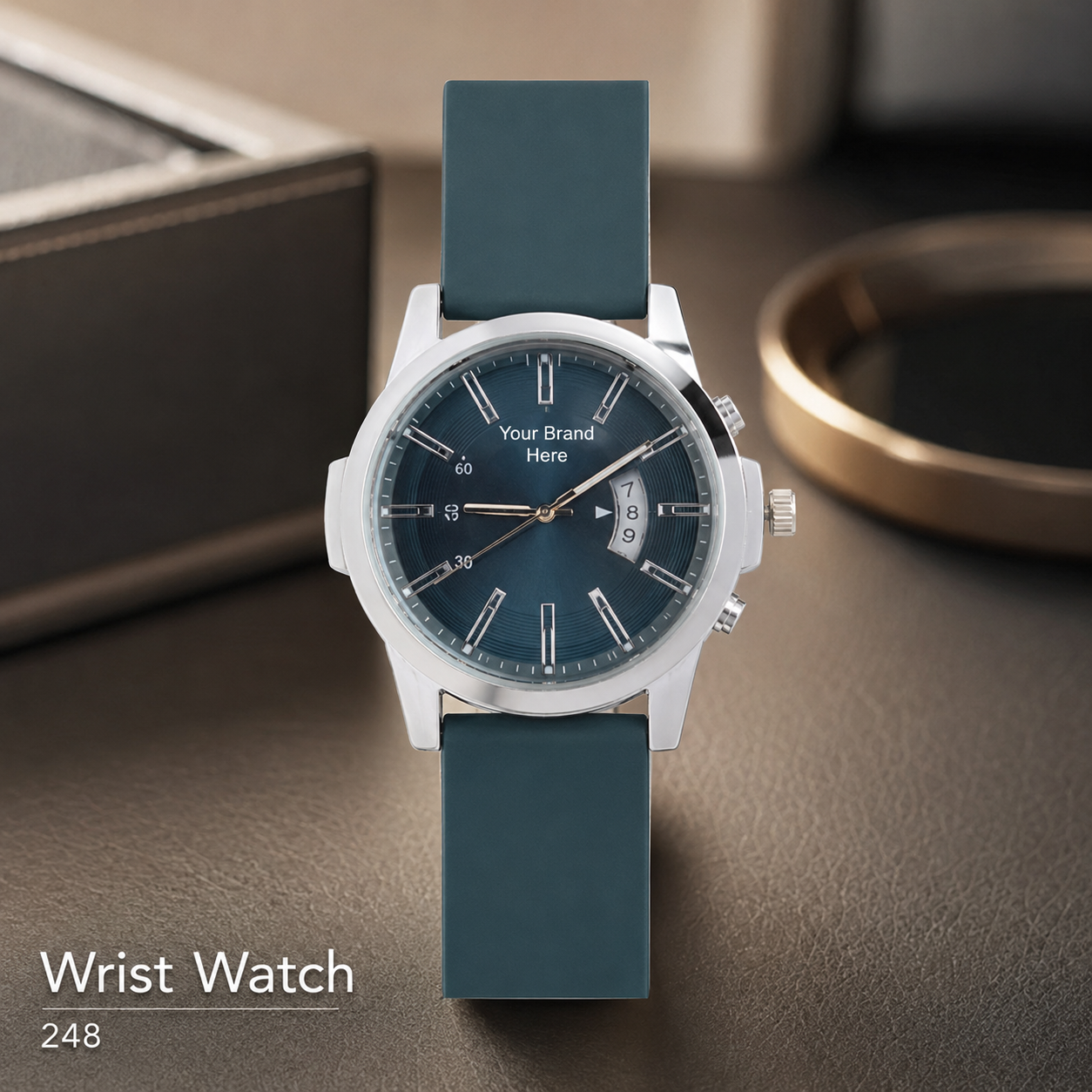 Custom Logo Printed Wrist Watch for Corporate Gifting