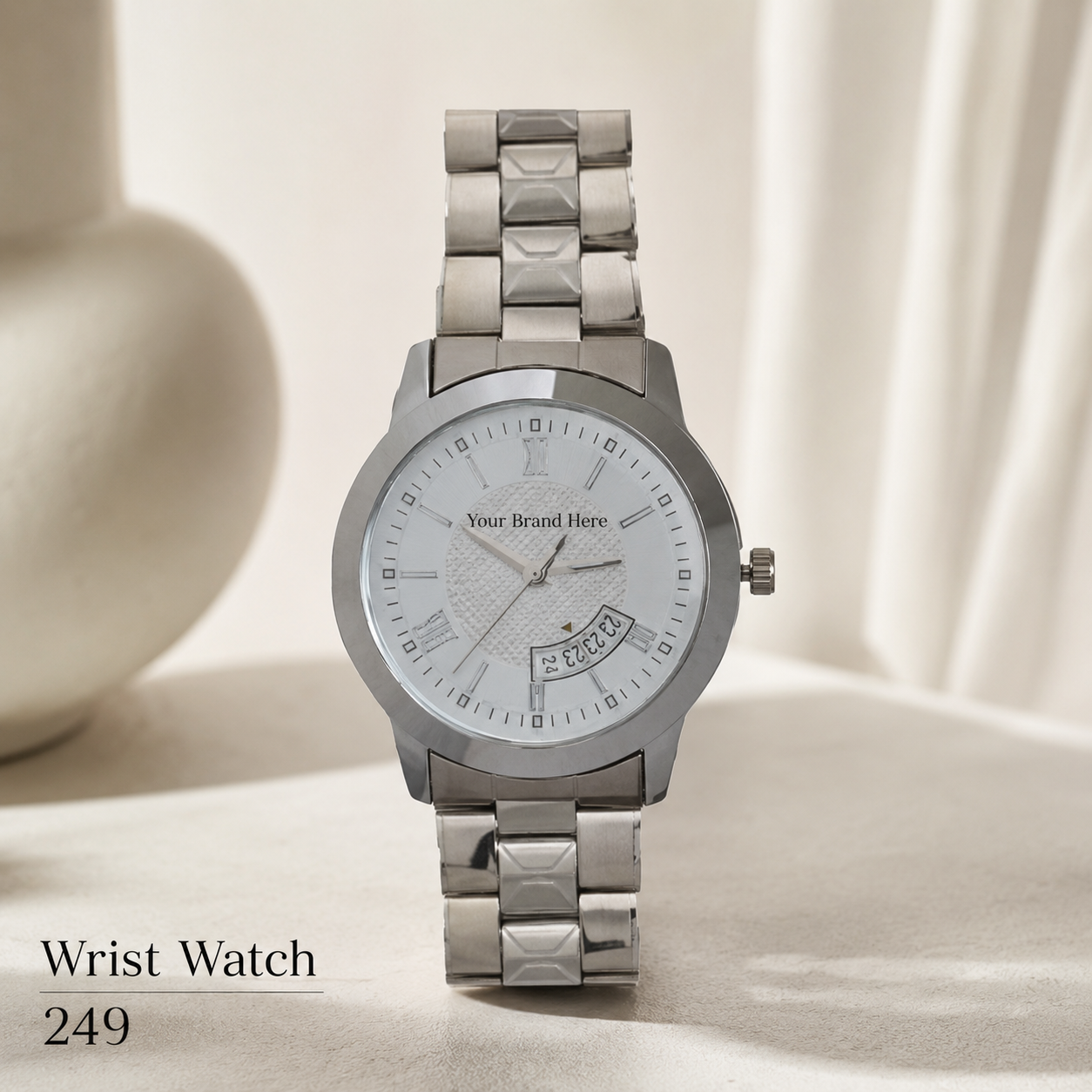 Custom Logo Printed Wrist Watch for Corporate Gifting