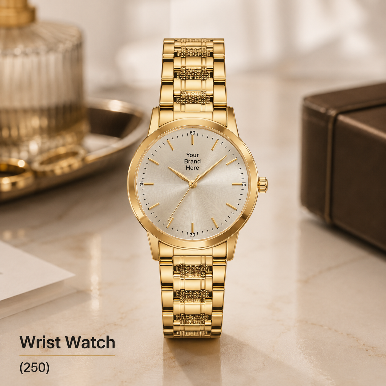 Custom Logo Printed Wrist Watch for Corporate Gifting