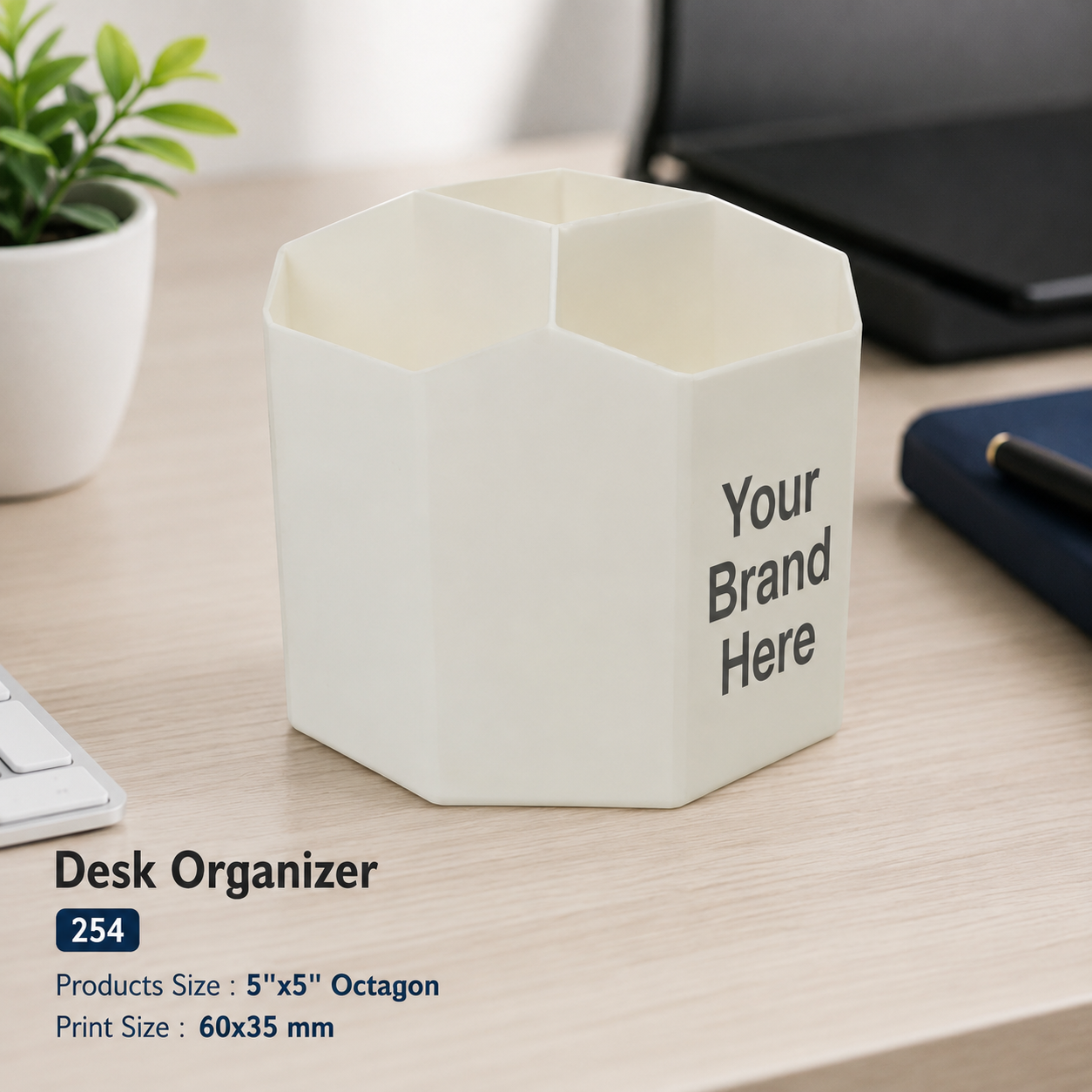 Custom Logo Printed Desk Organizer for Corporate Gifting