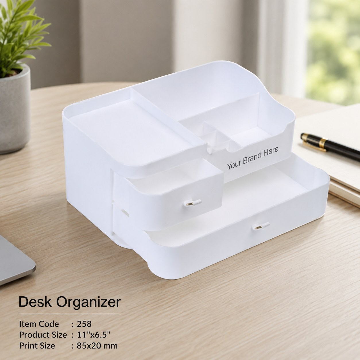 Custom Logo Printed Desk Organizer for Corporate Gifting