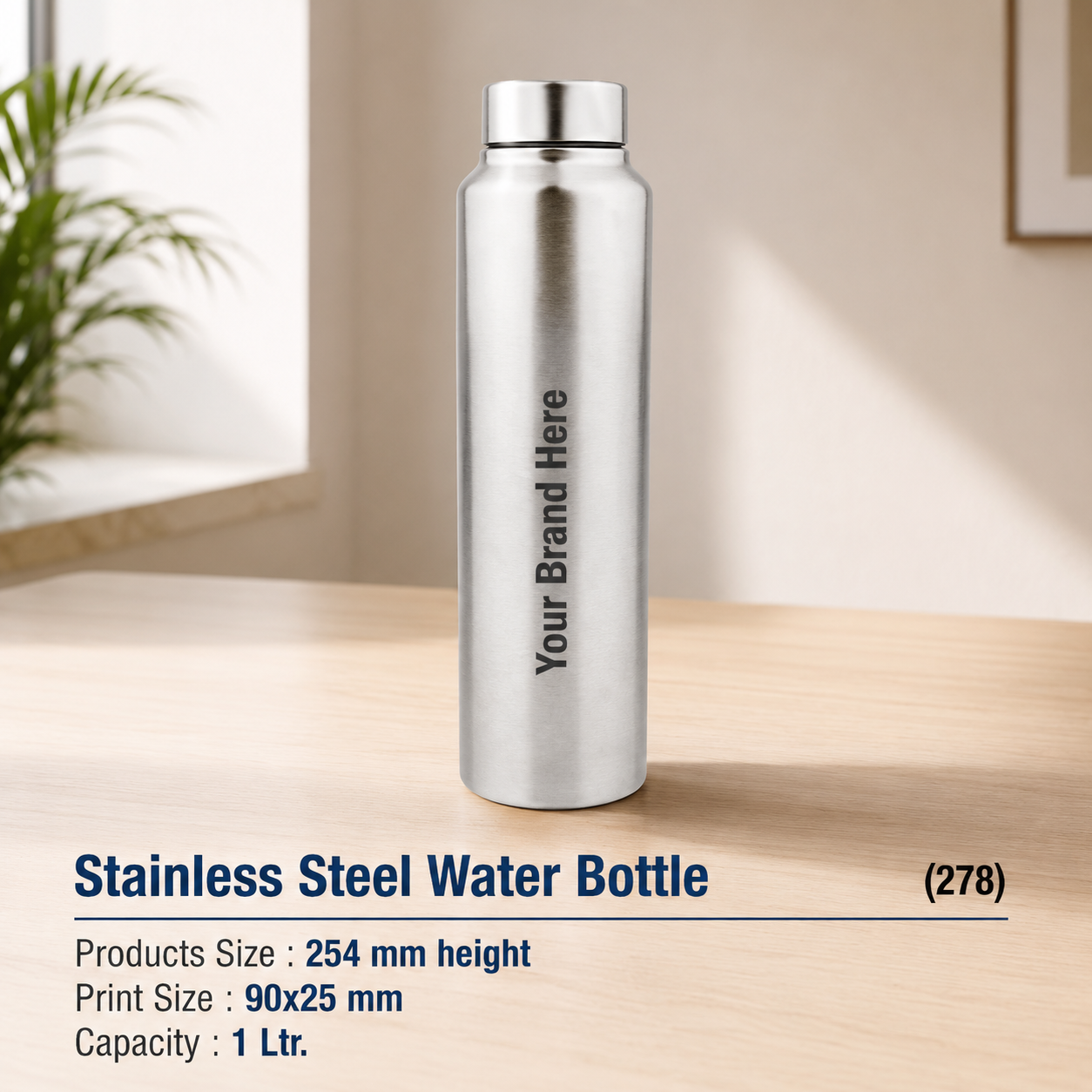 Custom Printed Stainless Steel Water Bottle