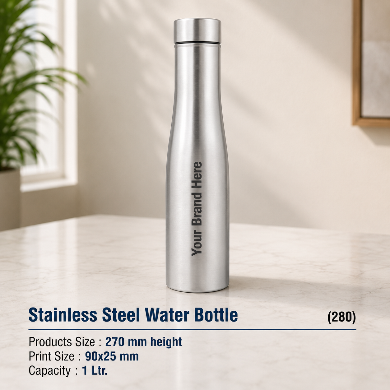 Custom Printed Stainless Steel Water Bottle